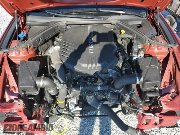 2023 Genesis G70 3.3T with VIN KMTG54TE4PU113825, listed as a Copart auction lot 83207564 with 10,123 mi miles and Salvage Title. Bid and sale history available at DreamBid. Image 11.
