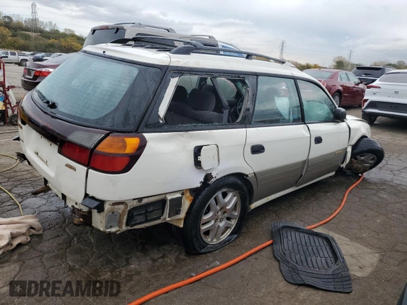 2000 Subaru Legacy Outback z VIN 4S3BH6752Y7648304, wystawiony jako Copart lot #77252914 z przebiegiem Nie podano mil oraz Szkoda całkowita • Salvage title. Historia ofert i sprzedaży dostępna na DreamBid. Obrazek 3.