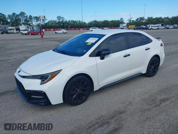 2021 Toyota Corolla SE with VIN 5YFS4MCE9MP075707, listed as a IAAI auction lot 41409994 with 39,544 mi miles. Bid and sale history available at carsss.com. Image 2.