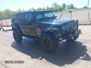 2017 Jeep Wrangler Unlimited Sahara with VIN 1C4BJWEG4HL637482, listed as a IAAI auction lot 41951349 with 76,030 mi miles. Bid and sale history available at carsss.com. Image 1.