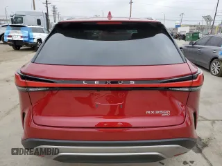 2023 Lexus RX with VIN 2T2BBMCA9PC014179, listed as a Copart auction lot 55597415 with 9,525 mi miles and Salvage Title. Bid and sale history available at carsss.com. Image 6.