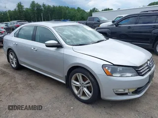 2015 Volkswagen Passat SE with VIN 1VWBT7A33FC058884, listed as a IAAI auction lot 42682260 with 284,708 mi miles and . Bid and sale history available at DreamBid. Image 1.