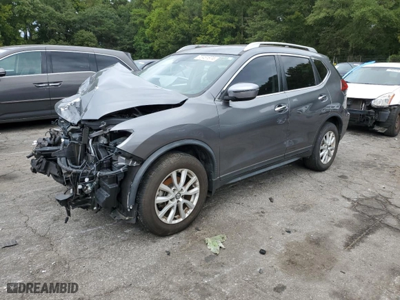 2019 Nissan Rogue SV with VIN KNMAT2MT0KP552619, listed as a Copart auction lot 70451874 with 45,554 mi miles and Salvage Title. Bid and sale history available at carsss.com. Image 1.