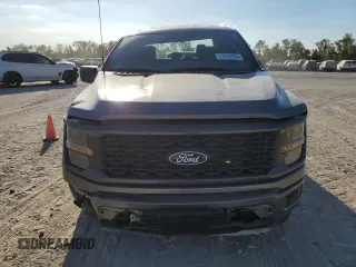 2024 Ford F-150 STX with VIN 1FTEW2K5XRKE50524, listed as a Copart auction lot 77297264 with 4,804 mi miles and Salvage Title. Bid and sale history available at carsss.com. Image 5.