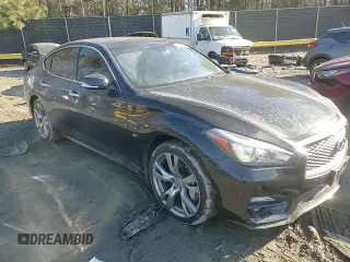 2019 Infiniti Q70 Luxe with VIN JN1BY1ARXKM585270, listed as a Copart auction lot 42320385 with 94,206 mi miles and Salvage Title. Bid and sale history available at DreamBid. Image 11.