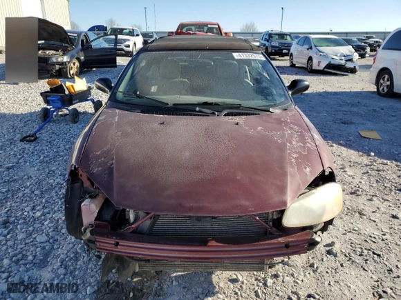 2002 Chrysler Sebring LXi with VIN 1C3EL55RX2N265861, listed as a Copart auction lot 41332575 with 80,638 mi miles and Non Repairable. Bid and sale history available at carsss.com. Image 5.