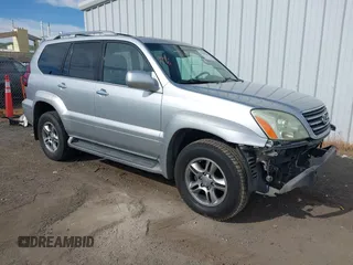 2008 Lexus GX 470 with VIN JTJBT20X380153246, listed as a IAAI auction lot 42004558 with 290,219 mi miles. Bid and sale history available at carsss.com. Image 1.