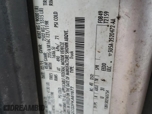 2015 Ford Transit with VIN 1FTNR2CG3FKA61677, listed as a Copart auction lot 87996715 with 178,460 mi miles and Salvage Title. Bid and sale history available at DreamBid. Image 13.
