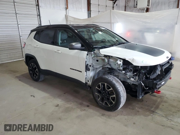 2019 Jeep Compass Trailhawk with VIN 3C4NJDDB2KT739530, listed as a Copart auction lot 55241795 with 80,541 mi miles and Salvage title. Bid and sale history available at DreamBid. Image 4.