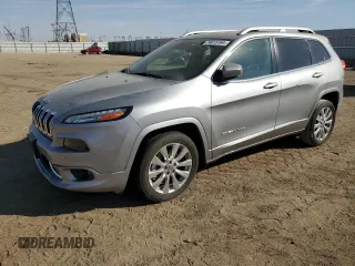 2017 Jeep Cherokee Overland with VIN 1C4PJLJS0HW574622, listed as a Copart auction lot 74615164 with 93,945 mi miles and Salvage title. Bid and sale history available at DreamBid. Image 1.