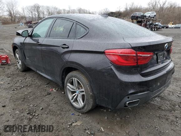 2017 BMW X6 xDrive35i with VIN 5UXKU2C31H0U29480, listed as a Copart auction lot 43853993 with 45,466 mi miles. Bid and sale history available at carsss.com. Image 2.