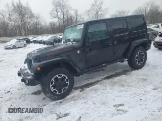 2016 Jeep Wrangler Unlimited Rubicon Hard Rock with VIN 1C4HJWFG4GL118388, listed as a Copart auction lot 45810545 with 97,217 mi miles and Salvage Title. Bid and sale history available at carsss.com. Image 1.