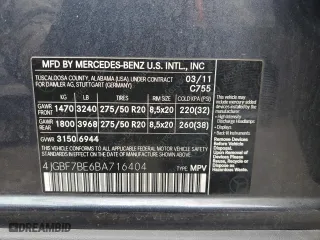 2011 Mercedes-Benz GL-Class GL 450 with VIN 4JGBF7BE6BA716404, listed as a Copart auction lot 47681705 with 211,374 mi miles and Clean Title. Bid and sale history available at carsss.com. Image 13.