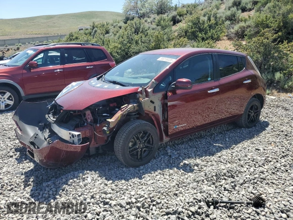 2017 Nissan LEAF SV z VIN 1N4BZ0CP8HC301672, wystawiony jako Copart lot #58058335 z przebiegiem 56 086 mil mil oraz Szkoda całkowita • Salvage title. Historia ofert i sprzedaży dostępna na DreamBid. Obrazek 1.