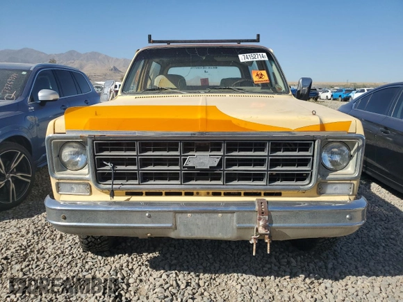 1975 Chevrolet Blazer с VIN CKL188Z144815, выставлен на аукционе Copart как лот 74152714 с пробегом 330 929 миль миль и Чистый • Clean title. История ставок и продаж доступна на DreamBid. Изображение 5.