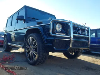 2014 Mercedes-Benz G-Class G 63 AMG with VIN WDCYC7DF8EX224966, listed as a IAAI auction lot 41354944 with 105,350 mi miles. Bid and sale history available at carsss.com. Image 1.