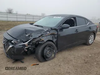 2025 Nissan Sentra S with VIN 3N1AB8BV0SY244572, listed as a Copart auction lot 43288725 with 3,790 mi miles and Salvage Title. Bid and sale history available at DreamBid. Image 1.