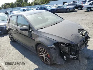 2017 Volkswagen Golf GTI S with VIN 3VW447AU8HM042180, listed as a Copart auction lot 65443834 with 28,449 mi miles and Salvage Title. Bid and sale history available at carsss.com. Image 4.