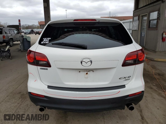 2014 Mazda CX-9 Sport with VIN JM3TB3BV5E0427867, listed as a Copart auction lot 51091995 with 122,008 mi miles and Salvage title. Bid and sale history available at DreamBid. Image 6.