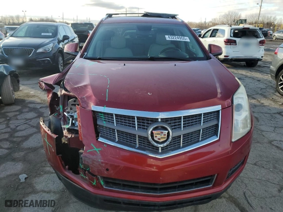 2012 Cadillac SRX Luxury Collection with VIN 3GYFNAE31CS549511, listed as a Copart auction lot 43224955 with 125,980 mi miles and Salvage Title. Bid and sale history available at carsss.com. Image 5.
