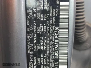 2020 Hyundai Kona SEL with VIN KM8K22AA1LU591356, listed as a Copart auction lot 42220135 with 52,026 mi miles and Salvage Title. Bid and sale history available at carsss.com. Image 13.