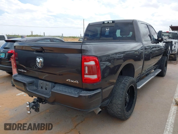 2019 Ram 2500 Lone Star with VIN 3C6UR5DL9KG604368, listed as a IAAI auction lot 42183936 with 95,071 mi miles and . Bid and sale history available at DreamBid. Image 4.
