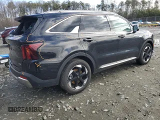 2025 Kia Sorento Hybrid EX with VIN KNDRHDJGXS5338773, listed as a Copart auction lot 47635515 with 2,904 mi miles and Salvage Title. Bid and sale history available at carsss.com. Image 3.
