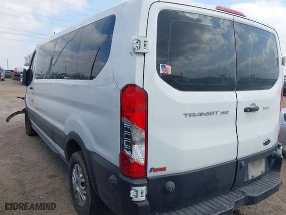 2019 Ford Transit Passenger Wagon XL with VIN 1FBZX2YM5KKA48112, listed as a IAAI auction lot 41518013 with 163,856 mi miles. Bid and sale history available at carsss.com. Image 3.