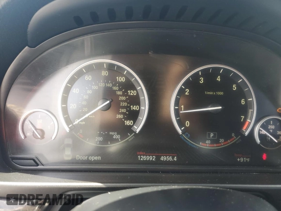 2016 BMW 5 Series 535i with VIN WBA5B1C55GG134255, listed as a Copart auction lot 51782485 with 126,992 mi miles and Clean Title. Bid and sale history available at DreamBid. Image 9.