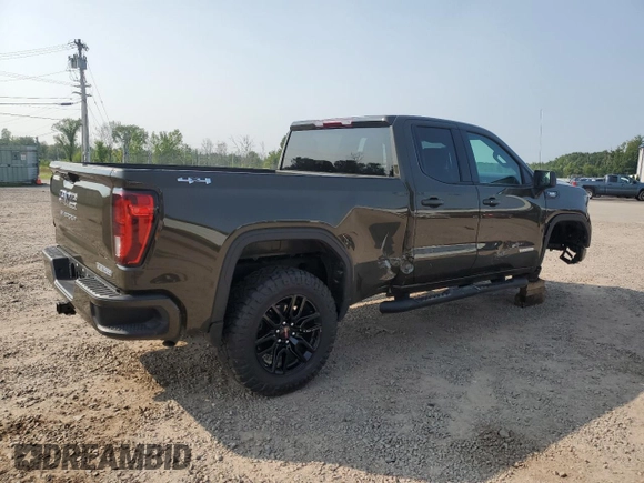 2023 GMC Sierra 1500 with VIN 1GTVUCE82PZ335387, listed as a Copart auction lot 63642514 with 6,106 mi miles and Salvage Title. Bid and sale history available at DreamBid. Image 3.