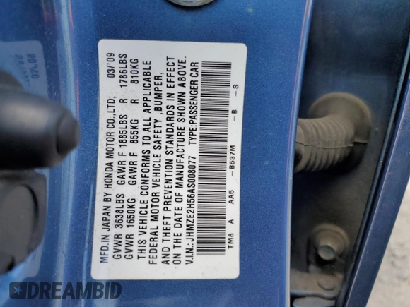 2010 Honda Insight LX z VIN JHMZE2H56AS008077, wystawiony jako Copart lot #60522045 z przebiegiem 105 936 mil mil oraz Szkoda całkowita • Salvage title. Historia ofert i sprzedaży dostępna na DreamBid. Obrazek 13.