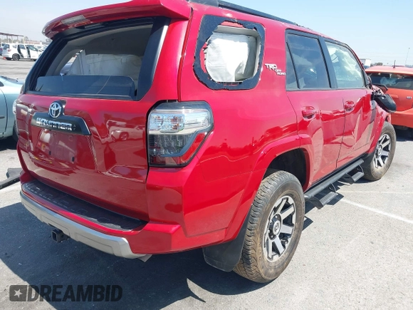 2021 Toyota 4Runner TRD Off Road Premium with VIN JTERU5JR8M5879628, listed as a IAAI auction lot 41987632 with 46,137 mi miles and . Bid and sale history available at DreamBid. Image 4.