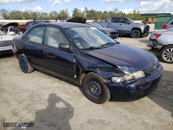 1997 Mazda Protege DX with VIN JM1BC1418V0171451, listed as a Copart auction lot 72309444 with 0 mi miles and Salvage Title. Bid and sale history available at carsss.com. Image 4.