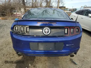 2013 Ford Mustang V6 with VIN 1ZVBP8AM1D5225666, listed as a Copart auction lot 45100445 with 51,588 mi miles and Salvage Title. Bid and sale history available at carsss.com. Image 6.