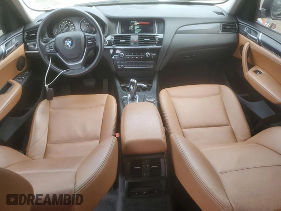 2016 BMW X3 xDrive28i with VIN 5UXWX9C59G0D64964, listed as a Copart auction lot 56364455 with 135,037 mi miles and Clean Title. Bid and sale history available at DreamBid. Image 8.