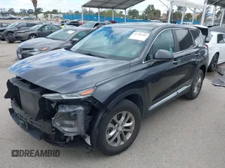 2020 Hyundai Santa Fe SE with VIN 5NMS23AD3LH192217, listed as a IAAI auction lot 41795381 with 29,221 mi miles. Bid and sale history available at carsss.com. Image 2.