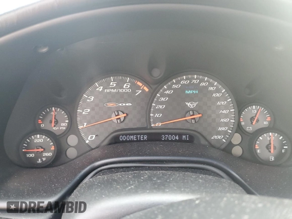 2003 Chevrolet Corvette Z06 with VIN 1G1YY12S635126119, listed as a Copart auction lot 78922564 with 37,004 mi miles and Clean Title. Bid and sale history available at carsss.com. Image 9.