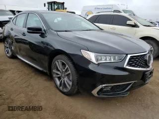 2020 Acura TLX Advance with VIN 19UUB3F87LA003682, listed as a Copart auction lot 66431494 with 30,328 mi miles and Salvage title. Bid and sale history available at DreamBid. Image 4.