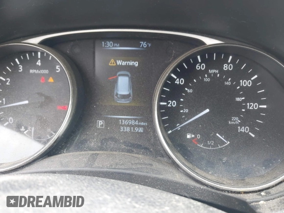 2016 Nissan Rogue SV z VIN KNMAT2MV9GP696128, wystawiony jako IAAI lot #42343710 z przebiegiem 136 984 mil mil oraz . Historia ofert i sprzedaży dostępna na DreamBid. Obrazek 7.
