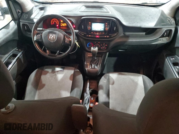 2017 Ram ProMaster City Cargo Tradesman SLT with VIN ZFBERFBBXH6D83800, listed as a Copart auction lot 75333564 with 107,509 mi miles and Salvage Title. Bid and sale history available at DreamBid. Image 8.