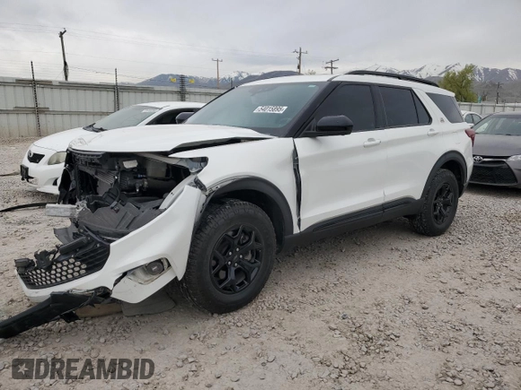 2023 Ford Explorer Timberline z VIN 1FMSK8JH3PGB26372, wystawiony jako Copart lot #54015895 z przebiegiem 29 414 mil mil oraz Szkoda całkowita • Salvage title. Historia ofert i sprzedaży dostępna na DreamBid. Obrazek 1.