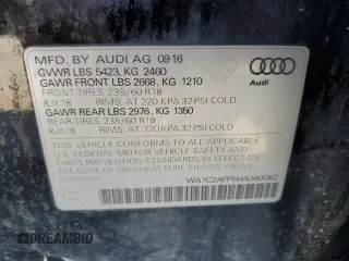 2017 Audi Q5 Premium with VIN WA1C2AFP5HA060082, listed as a Copart auction lot 51669855 with 111,585 mi miles and Salvage Title. Bid and sale history available at carsss.com. Image 13.