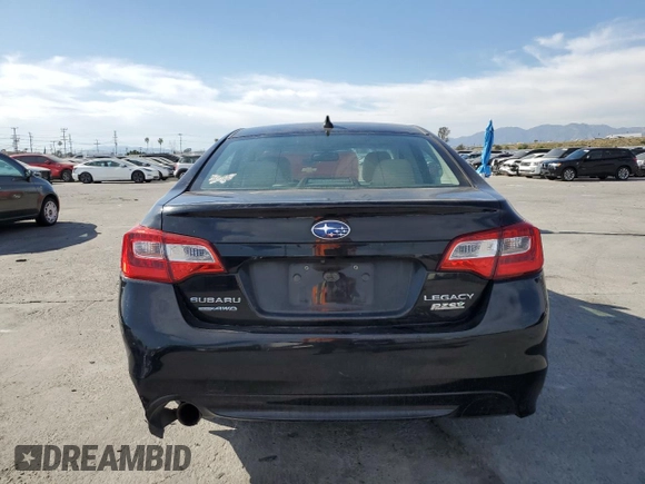 2016 Subaru Legacy Limited with VIN 4S3BNAL69G3049254, listed as a Copart auction lot 52939755 with 116,560 mi miles and Salvage title. Bid and sale history available at DreamBid. Image 6.