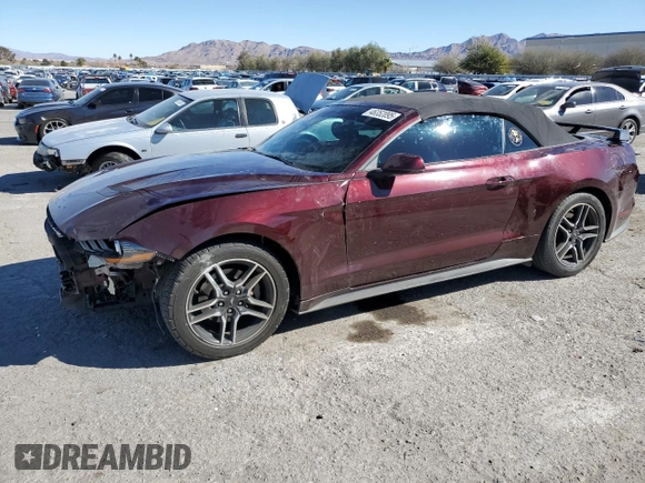2018 Ford Mustang EcoBoost Premium with VIN 1FATP8UH9J5118260, listed as a Copart auction lot 46352095 with 93,671 mi miles and Salvage Title. Bid and sale history available at carsss.com. Image 1.