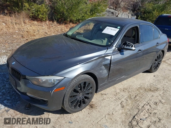 2013 BMW 3 Series 328i xDrive with VIN WBA3B5C56DF594444, listed as a IAAI auction lot 41776495 with 150,434 mi miles. Bid and sale history available at carsss.com. Image 2.