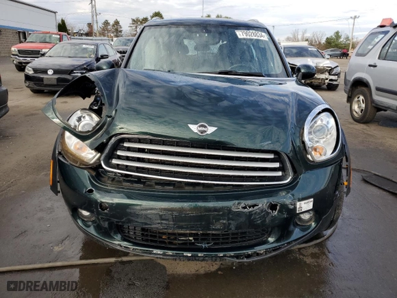2013 MINI Cooper Countryman with VIN WMWZB3C50DWR35819, listed as a Copart auction lot 79028834 with 0 mi miles and Salvage Title. Bid and sale history available at carsss.com. Image 5.