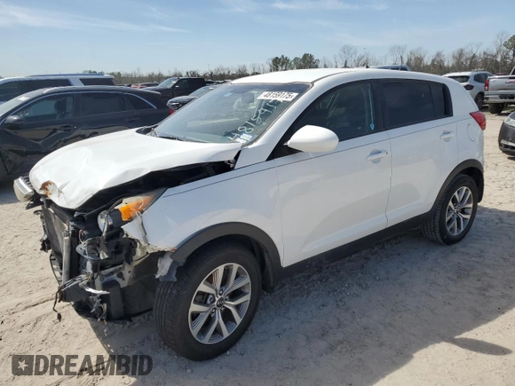 2015 Kia Sportage LX with VIN KNDPB3AC3F7701067, listed as a Copart auction lot 48159175 with 196,064 mi miles and Salvage Title. Bid and sale history available at carsss.com. Image 1.