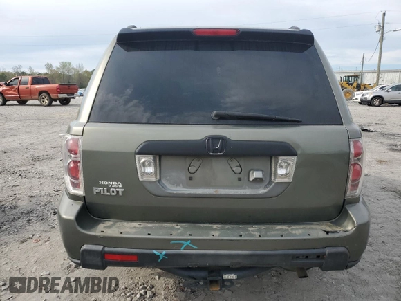 2008 Honda Pilot EX-L with VIN 5FNYF28768B007806, listed as a Copart auction lot 50718335 with 198,316 mi miles and Salvage Title. Bid and sale history available at DreamBid. Image 6.