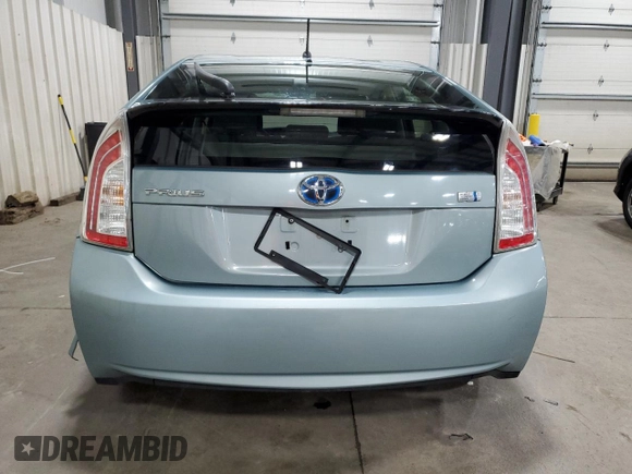 2013 Toyota Prius One with VIN JTDKN3DU4D5583156, listed as a Copart auction lot 51520255 with 208,043 mi miles and Salvage Title. Bid and sale history available at DreamBid. Image 6.