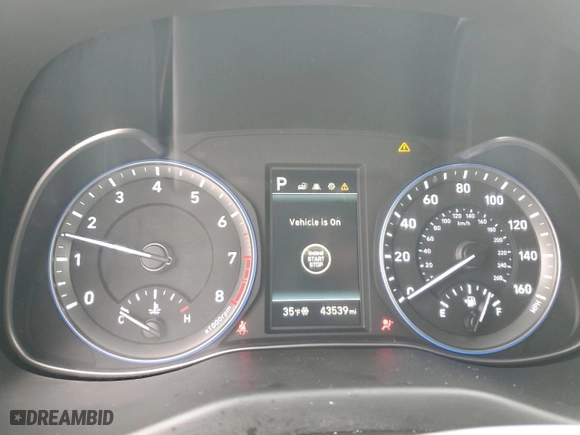 2021 Hyundai Kona Limited with VIN KM8K3CA53MU731771, listed as a Copart auction lot 43697275 with 43,539 mi miles and Salvage Title. Bid and sale history available at carsss.com. Image 9.